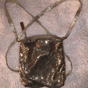 Whiting and Davis Gold Mesh Purse- vintage